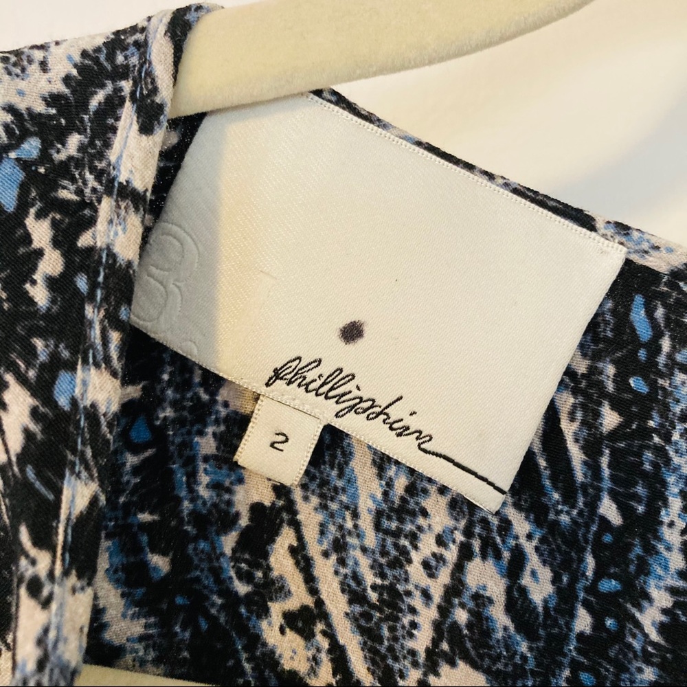 3.1 Phillip Lim Blue & White Paisley Dress - Picture 6 of 7